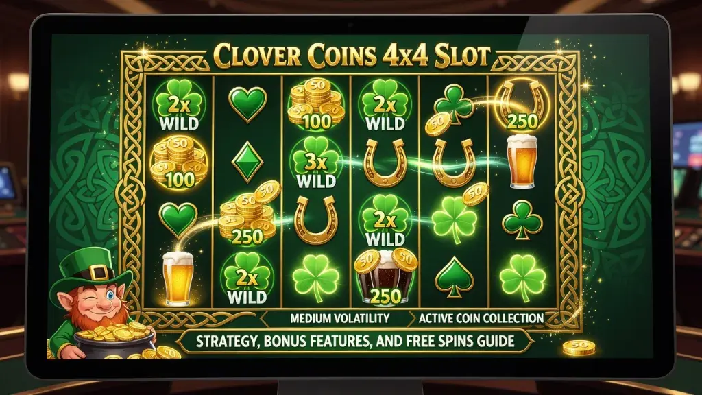 Clover Coins 4x4 Slot: Strategy, Bonus Features, and Free Spins Guide